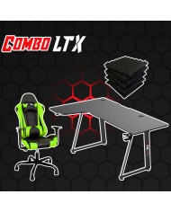 Set gaming completo di sedia, scrivania e pannelli fonoassorbenti
