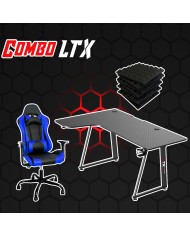 Set gaming completo di sedia, scrivania e pannelli fonoassorbenti