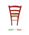 Sedia Venezia Colorata rossa