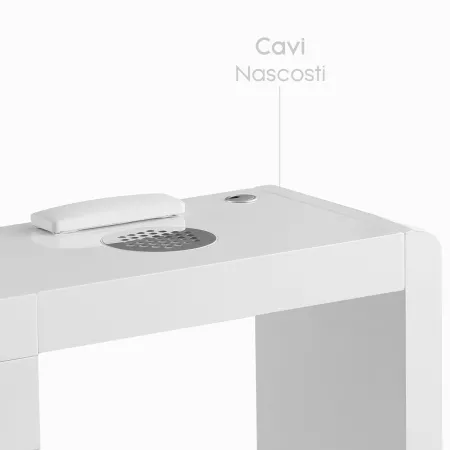 Tavolo Per Manicure Professionale Componibile Con Espositore E Led