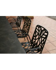 Sedia made in Italy da giardino con braccioli