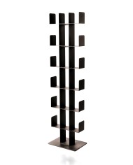 Libreria a colonna di design, nero