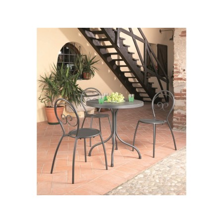 Sedia in metallo da giardino