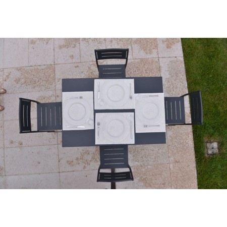 Tavolo rettangolare da giardino in metallo