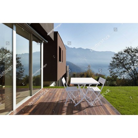 Tavolo pieghevole in acciaio, 80x80 cm, made in Italy, bianco su richiesta