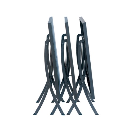 Tavolo da giardino pieghevole, Made in Italy, 80x80 cm, chiuso