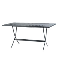 Tavolo da giardino pieghevole, Made in Italy, 140x80 cm