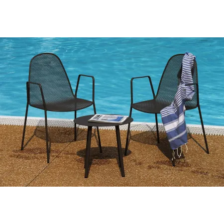 Tavolino ovale per outdoor, Made in Italy