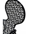 Dettaglio decoro schienale sedia made in italy