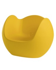 poltroncina lounge in polietilene Slide, giallo zafferanno