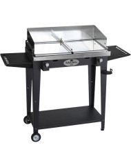 Grill 8.4- antracite-piastra liscia-completa di accessori