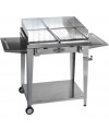 Grill 8.6 inox- piastra liscia- completa di accessori