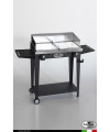 Grill 8.6 antracite- piastra liscia- completa di accessori