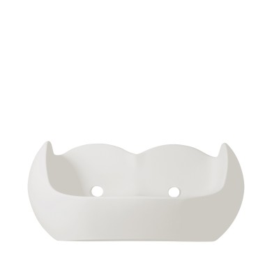 Blossy divano bianco latte frontale