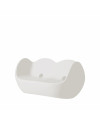 Blossy divano bianco latte prospettiva