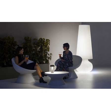 Fade Cofee Table bianco con HPL bianco