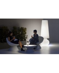Fade Cofee Table bianco con HPL bianco