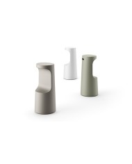 Fura Stool bianco - sabbia -verde rosmarino