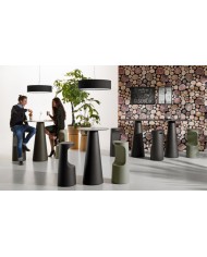 Fura Stool verde salvia e nero