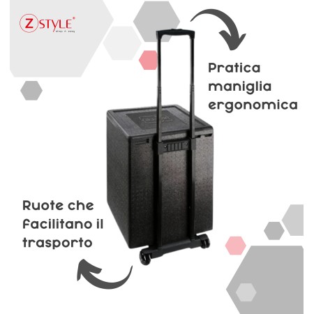 Trolley Box ZStyle - Contenitore Isotermico In EPP Per Alimenti