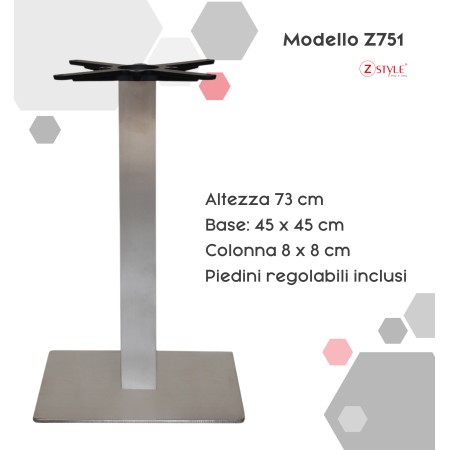 Basi per Tavoli in Acciaio Inox - ZStyle