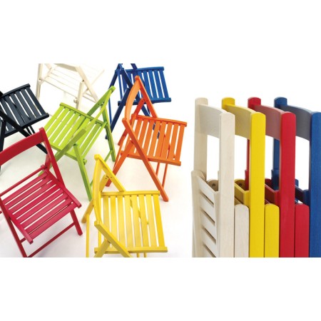 Sedia Pieghevole A Libro Colorata - ZStyle