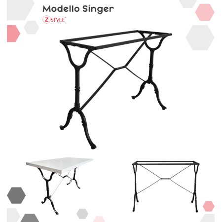 Base Per Tavolo In Ghisa ZStyle - Modello Singer