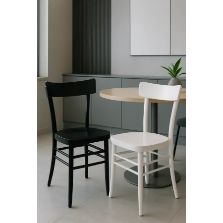 Sedia Milano Legno Massello Design Iconico