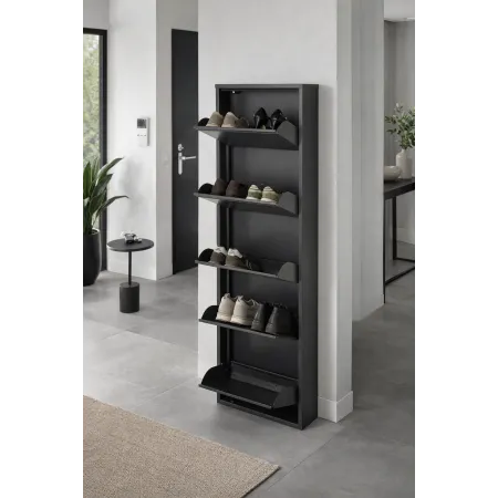 Scarpiera in Acciaio Salvaspazio Slim 5 Cassetti A Ribalta