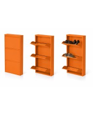 Scarpiera Slim in Metallo 3 Ante