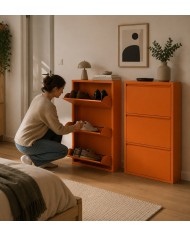 Scarpiera Slim in Metallo 3 Ante