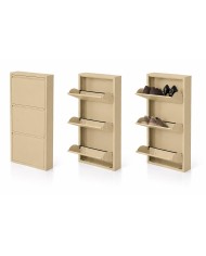 Scarpiera Slim in Metallo 3 Ante