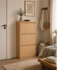 Scarpiera Slim in Metallo 3 Ante