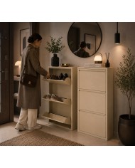Scarpiera Slim in Metallo 3 Ante