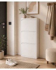 Scarpiera Slim in Metallo 3 Ante