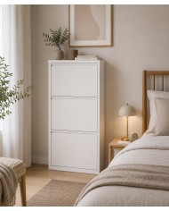 Scarpiera Slim in Metallo 3 Ante