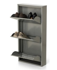 Scarpiera Slim in Metallo 3 Ante