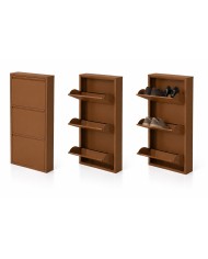 Scarpiera Slim in Metallo 3 Ante