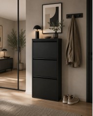 Scarpiera Slim in Metallo 3 Ante