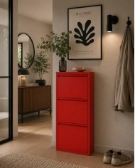 Scarpiera Slim in Metallo 3 Ante