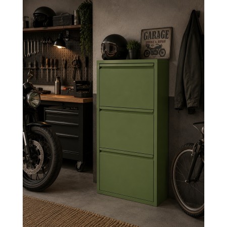 Scarpiera Slim in Metallo 3 Ante