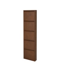 Scarpiera in Acciaio Salvaspazio Slim 5 Cassetti A Ribalta
