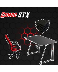 Postazione Completa Gaming: Sedia, Tavolo, Pannelli Fonoassorbenti